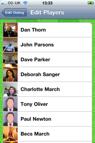 Players are allocated from your Contact List
